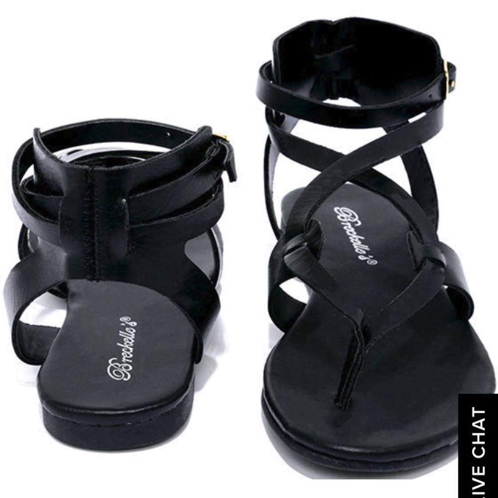 Boho Babe Black thong sandal.